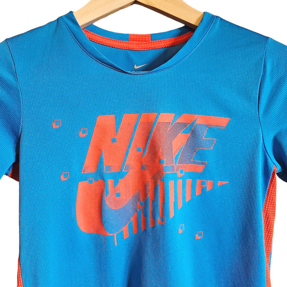 2 PACK! Nike DriFit Quick Dry TShirts Red Blue Boy's Size Medium - Picture 7 of 12
